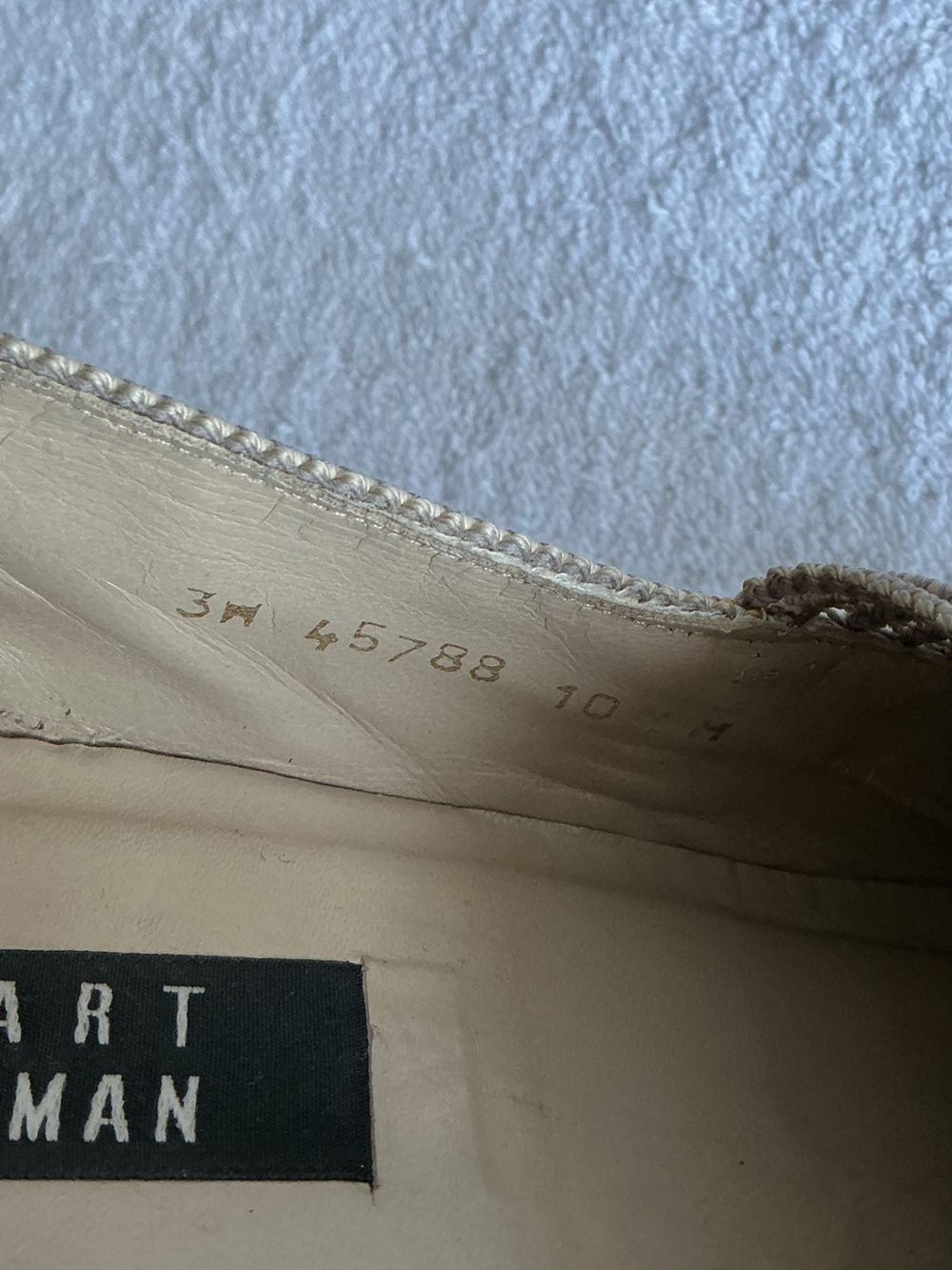 Stuart Weitzman Taupe Raffia Tassel Slip-Ons - Picture 13 of 15
